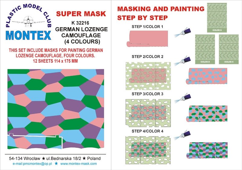 Pastille Montex K32216 5 couleurs 1/32
