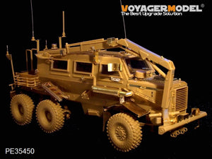 Maquette Voyager PE35450, véhicule blindé de transport de troupes américain moderne Buffalo 6x6 MPCV (production 2004-2006) pour Bronco 35100, échelle 1/35  – image 2
