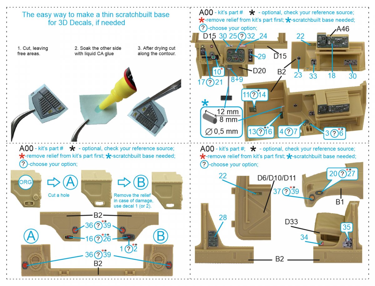 Intérieur imprimé en 3D et coloré sur papier décalcomanie pour la gamme HUMVEE de Quinta Studio QD35039 (Tamiya) à l&amp;#39;échelle 1/35 – image 9