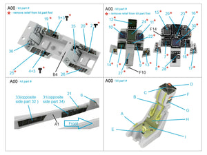 Intérieur imprimé en 3D et coloré sur papier décalcomanie (Academy) Quinta Studio QD72075 F/A-18F Late, E/A-18G  – immagine 2