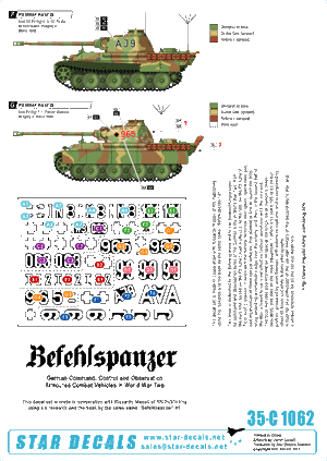 Star Decals 35-C1062 Befehlspanzer #6 1/35 – immagine 2