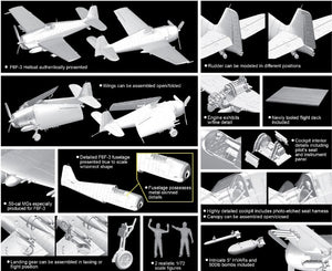 Dragon 5117 F6F-3 Hellcat w/Flight Deck 1/72 – zdjęcie 2
