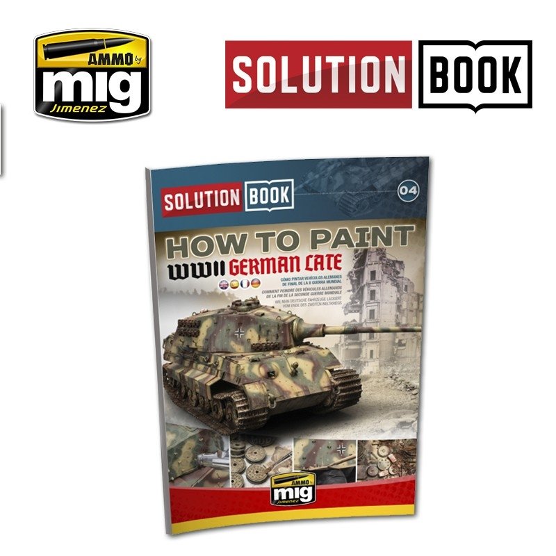 Solutions pour le manuel AMMO of Mig Jimenez 6503. Comment peindre des figurines allemandes de la fin de la Seconde Guerre mondiale (Multilingue).