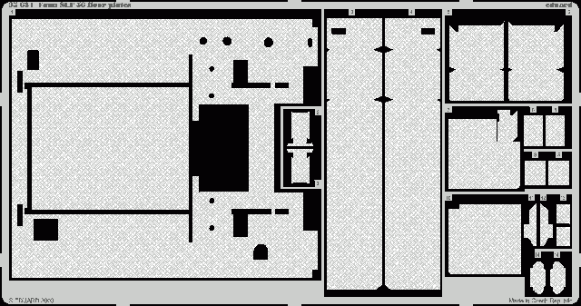Eduard 35631 Faun SLT 56 plaques de plancher 1/35 TRUMPETER
