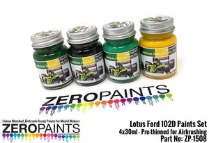 Coffret de peinture Zero Paints ZP-1508 Lotus Ford 102D (4 pots de 30 ml) – immagine 2
