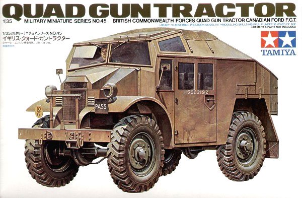 Tamiya 35045 Tracteur de canon quadruple britannique (1/35)