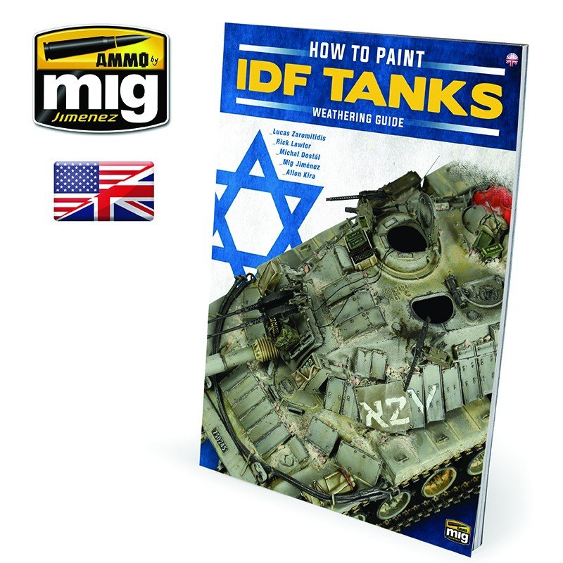 Ammo of Mig Jimenez 6128 TWMS - COMMENT PEINDRE LES CHARS DE Tsahal - GUIDE DE VIEILLISSEMENT (Anglais)