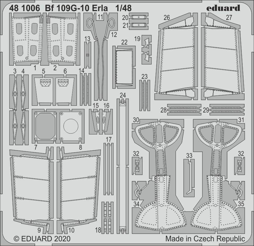 Eduard 481006 Bf 109G-10 Erla pour EDUARD 1/48