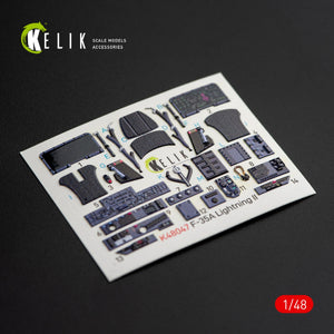 KELIK K48047 Décalcomanies 3D intérieures pour F-35A LIGHTNING II, kit Kitty Hawk 1/48 – immagine 2