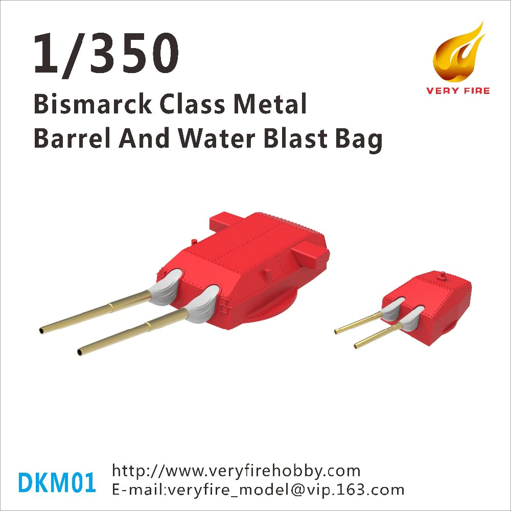 Canon en métal et sac de sablage à l&amp;#39;eau Very Fire DKM01 Bismarck 1/350