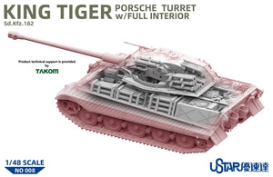 Suyata NO-008 King Tiger Tourelle Porsche avec intérieur complet 1/48 – Bild 5