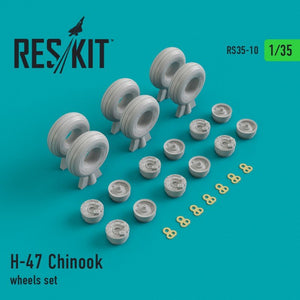 RESKIT RS35-0010 Jeu de roues H-47 Chinook 1/35