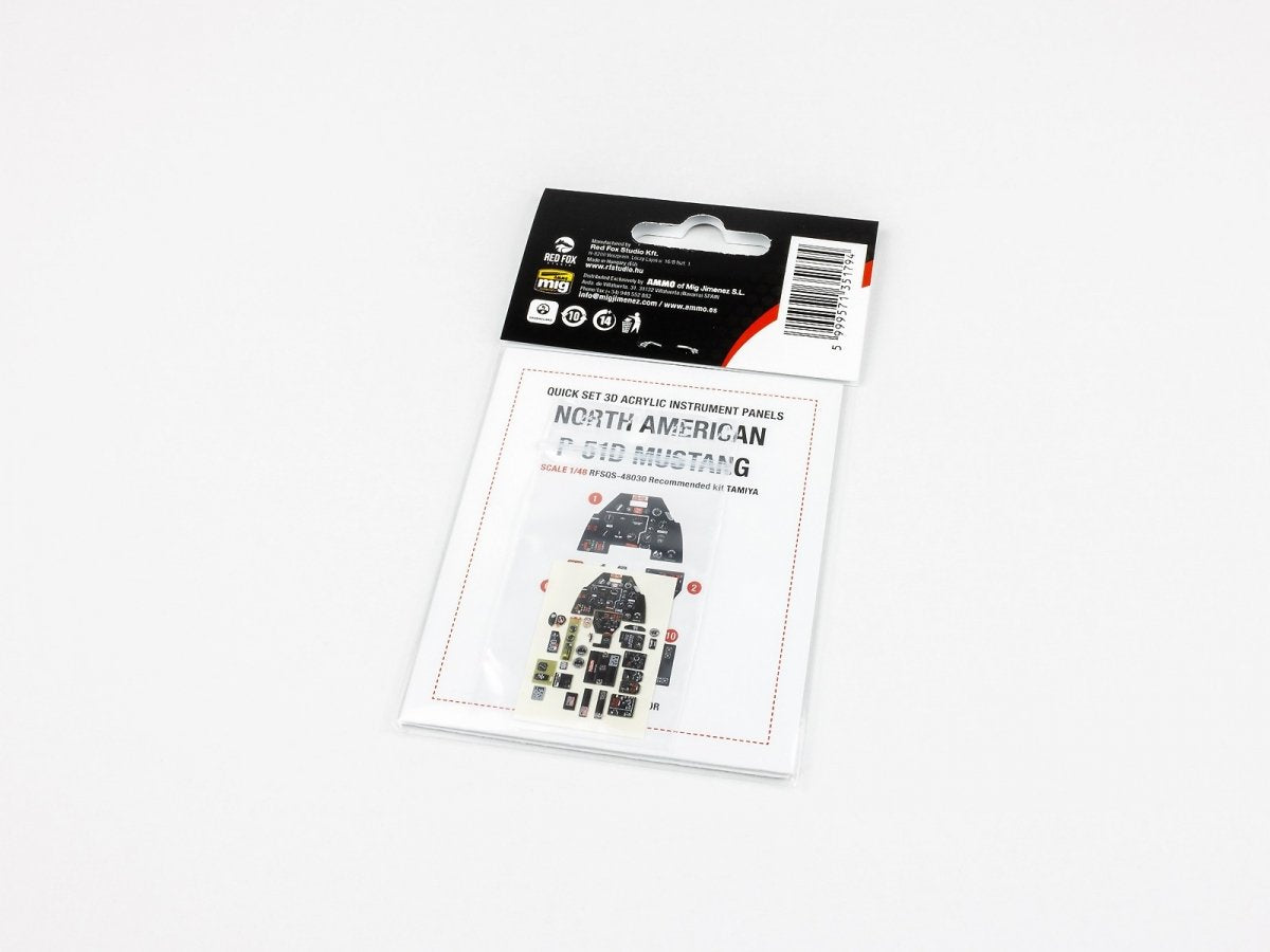 Red Fox Studio QS-48030 North American P-51D Mustang Tamiya 1/48 