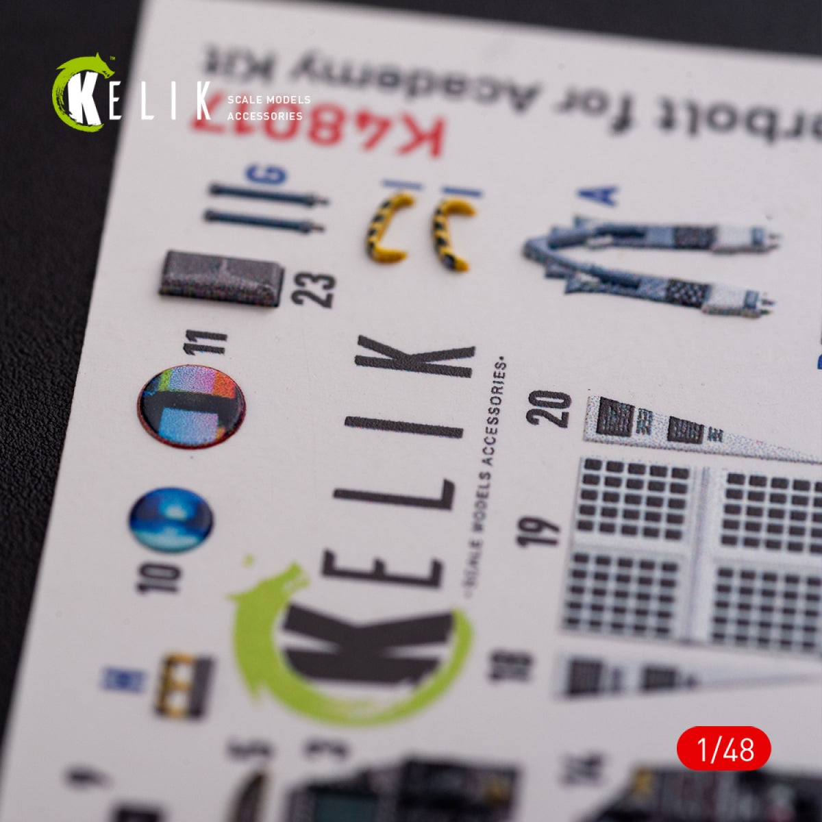 Décalcomanies 3D intérieures KELIK K48017 A-10C « Thunderbolt » pour maquette Academy au 1/48 – immagine 8