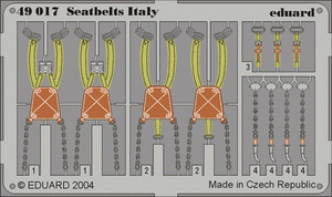 Eduard 49017 Ceintures de sécurité Italie 1/48