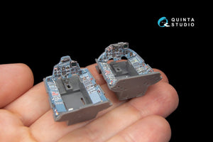 Intérieur imprimé en 3D et coloré sur papier décalcomanie Quinta Studio QD48062 Su-27UB (pour kit GWH) 1/48 – Bild 5
