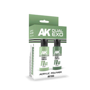 AK Interactive AK1555 DUAL EXO SET 11 – 11A GREEN FANTÔME &amp;amp; 11B GREEN REBEL