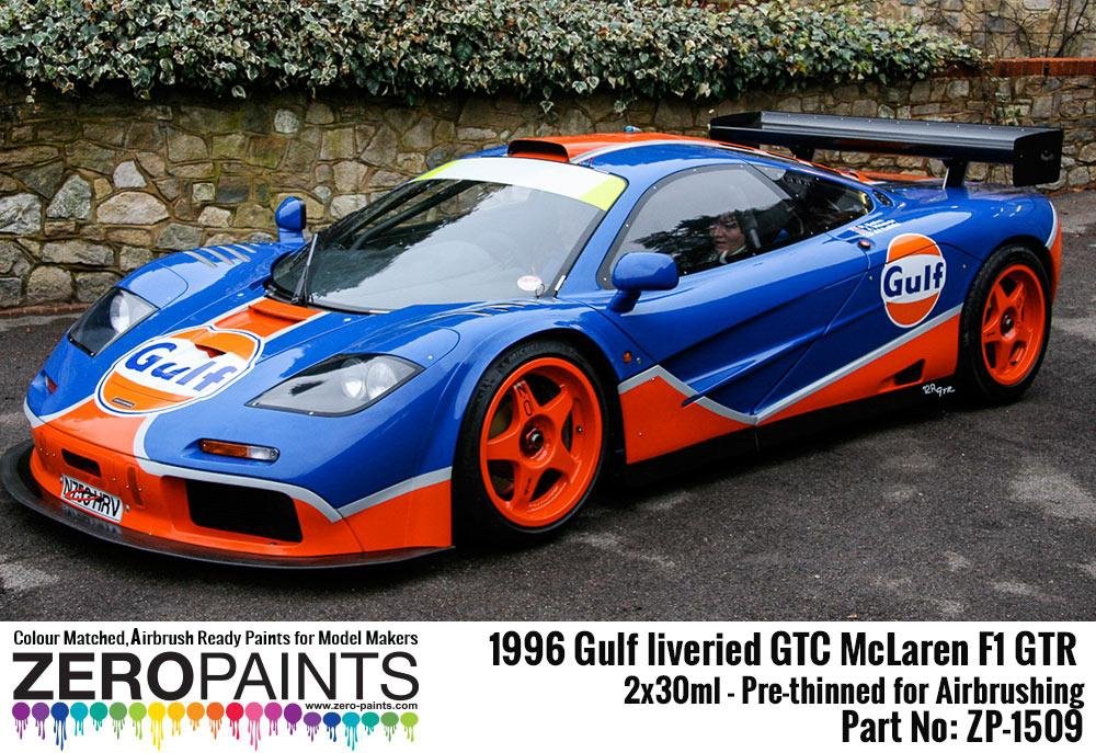 Zero Paints ZP-1509 - Kit de peinture McLaren F1 GTR GTC aux couleurs Gulf de 1996 (2 x 30 ml) – Bild 4