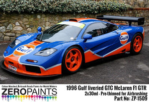 Zero Paints ZP-1509 - Kit de peinture McLaren F1 GTR GTC aux couleurs Gulf de 1996 (2 x 30 ml) – Bild 4
