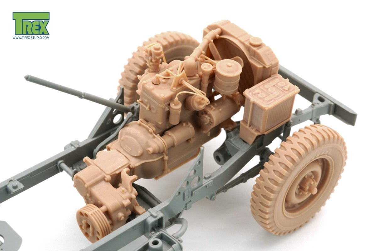 Ensemble de compartiment moteur T-Rex Studio TR35052 Willys MB pour TAKOM 1/35 – image 5