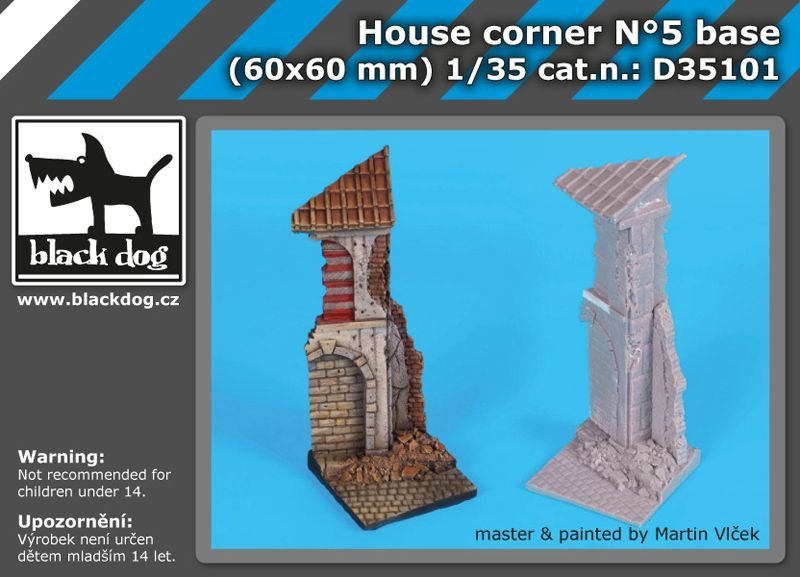 Black Dog D35101 Maison d&amp;#39;angle N°5 socle 1/35