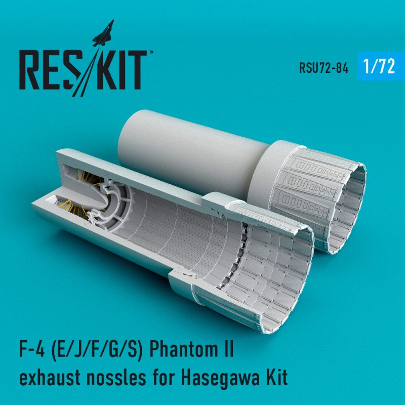 RESKIT RSU72-0084 Toits d'échappement F-4 E/J/F/G/S Phantom II pour Hasegawa 1/72 