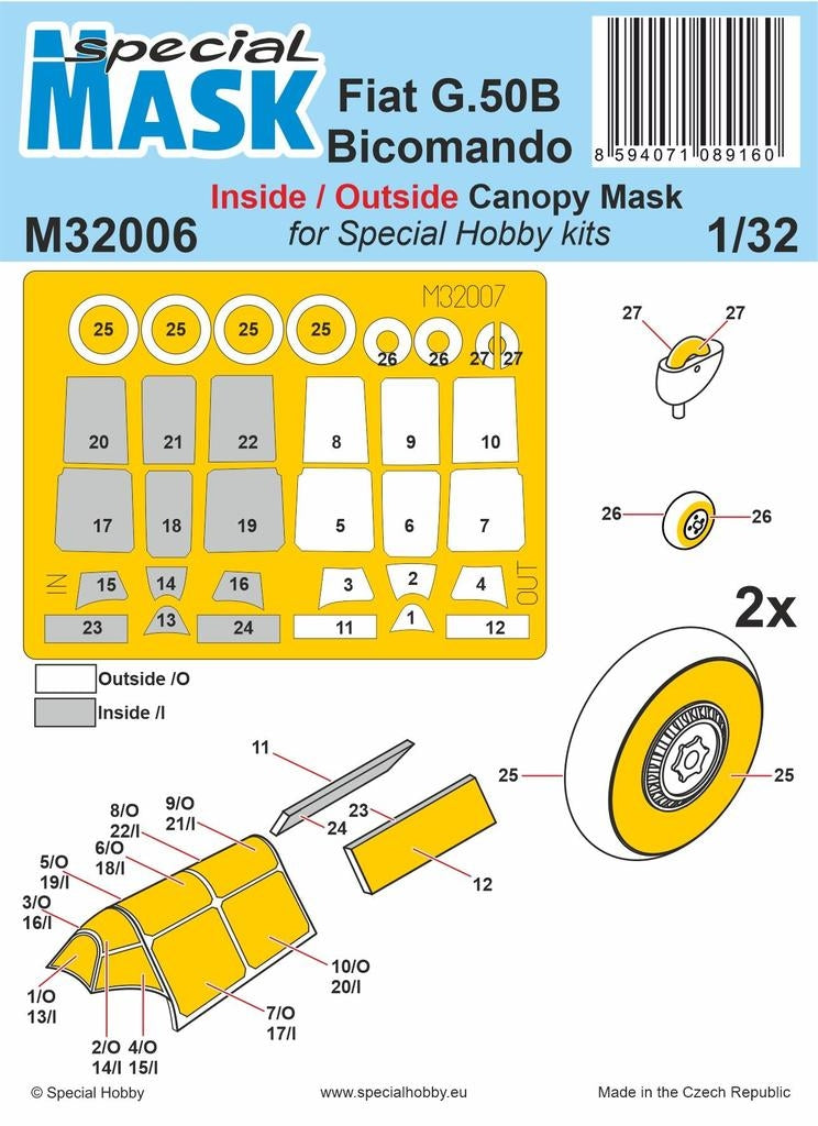 Special Hobby M32006 Fiat G.50B Bicomando 1/32 