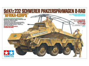 Tamiya 35297 Voiture blindée lourde allemande à 8 roues Sd.Kfz.232 « Africa-Corps » (1/35)  – immagine 2