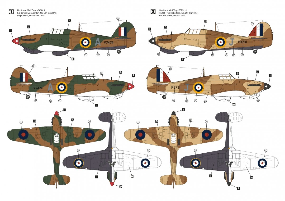 Hobby 2000 48014 Hawker Hurricane Mk.IA Trop 1/48 – Bild 3