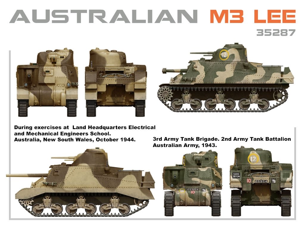 MiniArt 35287 AUSTRALIEN M3 LEE. KIT INTÉRIEUR 1/35 – immagine 3