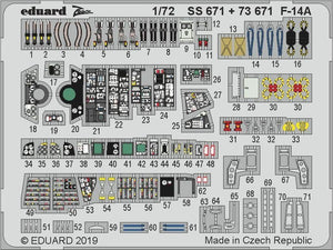 Intérieur du F-14A Eduard 73671, échelle 1/72, Hobby Boss – image 2