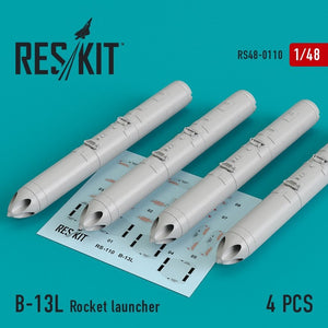 RESKIT RS48-0110 Lance-roquettes B-13L (4 pièces) 1/48