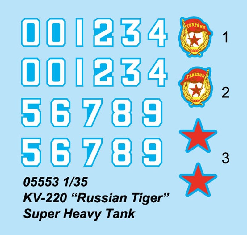 Trumpeter 05553 KV-220 Char super lourd russe Tigre 1/35 – Bild 3