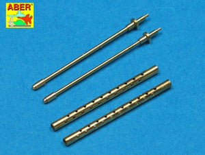 Aber A32017 Jeu de 2 canons standard de calibre .50 (12,7 mm) pour mitrailleuses d&amp;#39;avion américaines Browning M2 (1/32)