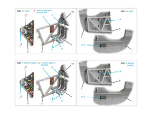 Intérieur imprimé en 3D et coloré sur papier décalcomanie Quinta Studio QD72055 PZL P.11C (Arma Hobby) 1/72 – image 10