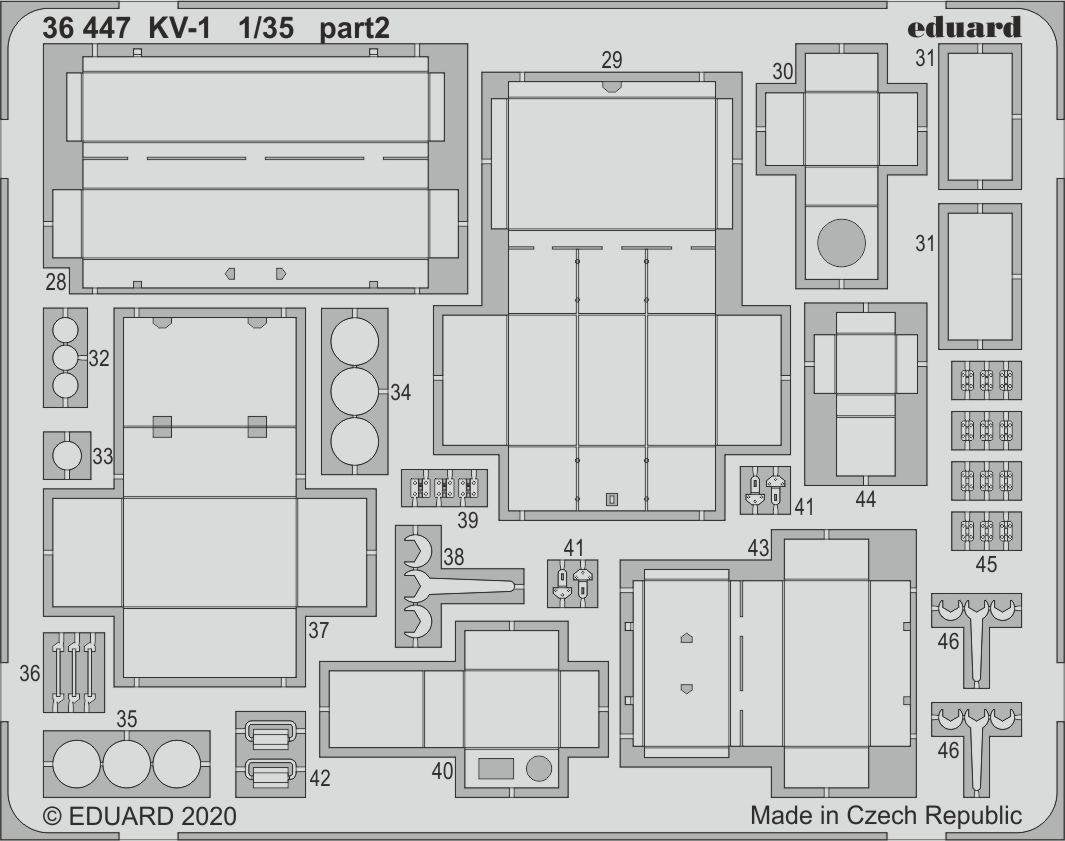 Eduard 36447 KV-1 1/35 TAMIYA – image 2