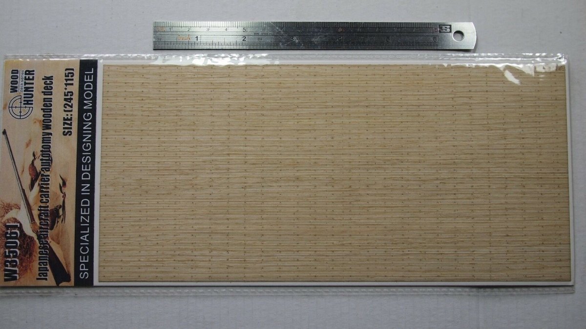 Wood Hunter W35061 Porte-avions japonais Autotomie pont en bois 1/350