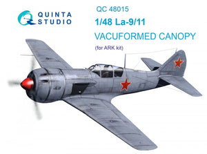 Verrière transparente thermoformée Quinta Studio QC48015 La-9/11 (pour kit ARK) 1/48