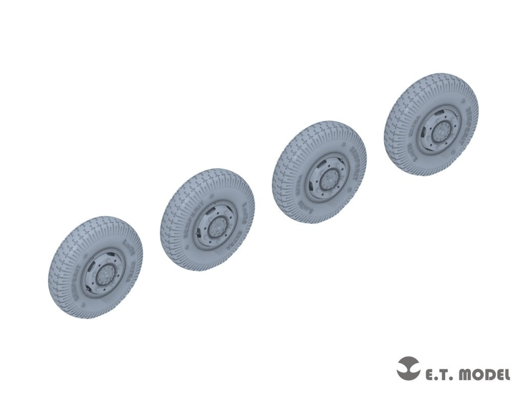 E.T. Model P35-106 WWII German Sd.Kfz.234 Large Diameter Weighted Wheels Type.6 1/35 – zdjęcie 2