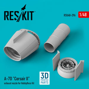 RESKIT RSU48-0296 A-7D « CORSAIR II » TUYAU D&amp;#39;ÉCHAPPEMENT POUR MAQUETTE HOBBYBOSS 1/48 – imagen 2
