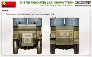 Miniart 39009 Voiture blindée Austin modèle 1918. Service britannique. Front de l&amp;#39;Ouest. Maquette intérieure 1/35 – immagine 14