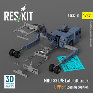 RESKIT RSK32-0011 MHU-83 D/E Chariot élévateur tardif, position de chargement supérieure (kit de modèle imprimé en 3D) 1/32 – image 4