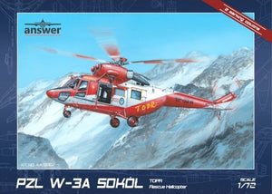 Réponse AA72002 PZL W-3A Sokół TOPR Hélicoptère de sauvetage 1/72