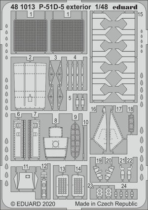 Eduard 481013 P-51D-5 extérieur pour AIRFIX 1/48