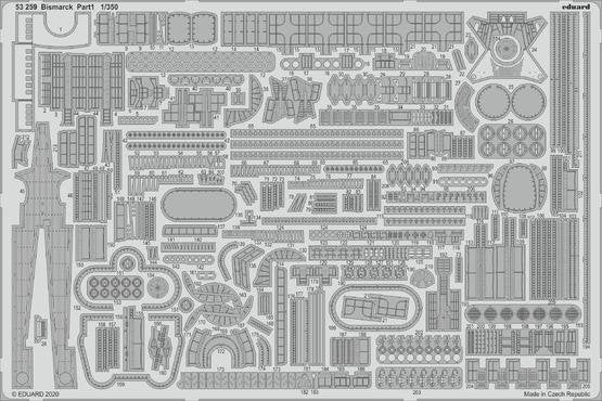 Maquette Eduard BIG5357 Bismarck pour Trumpeter au 1/350 – Bild 4