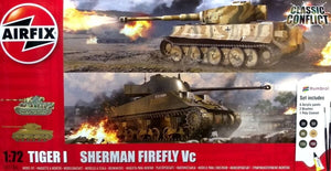 Airfix 50186 Tiger I contre Sherman Firefly Vc - Coffret cadeau 1/72