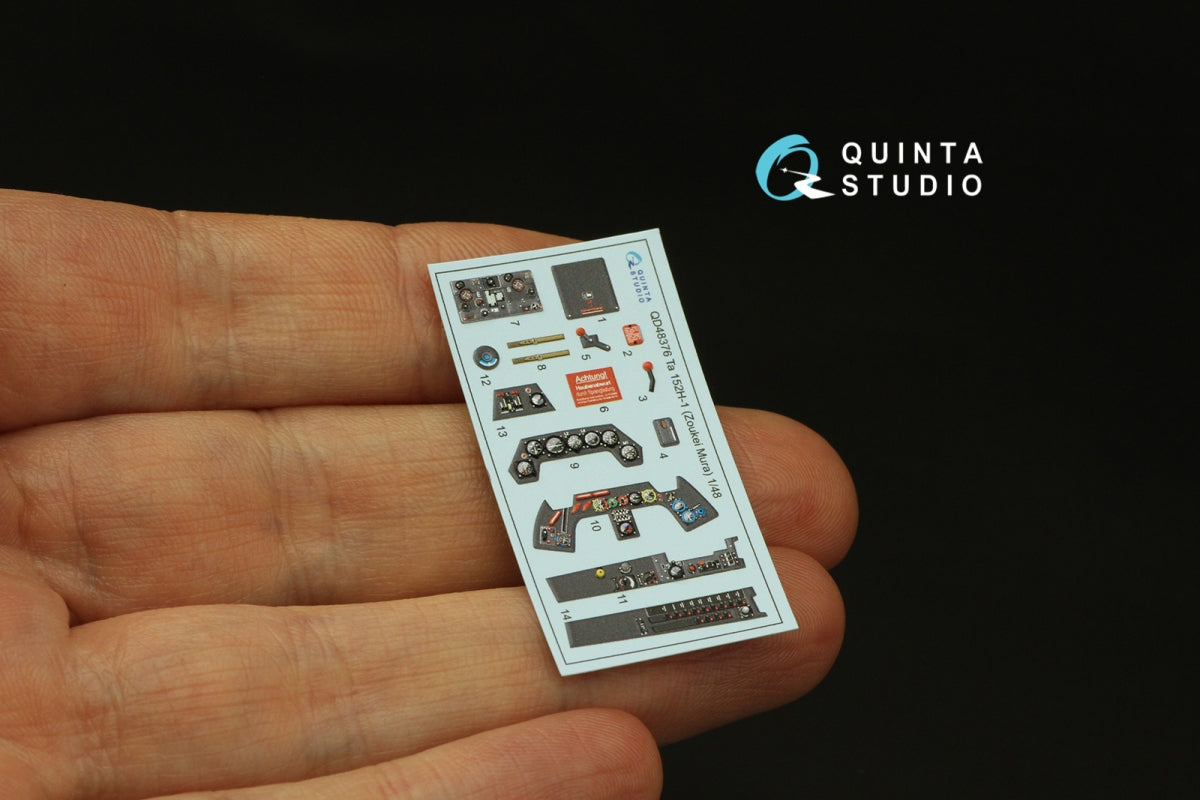 Quinta Studio QD48376 Ta 152H 3D-Printed &amp;amp; coloured Interior on decal paper (Zoukei Mura) 1/48 – zdjęcie 3