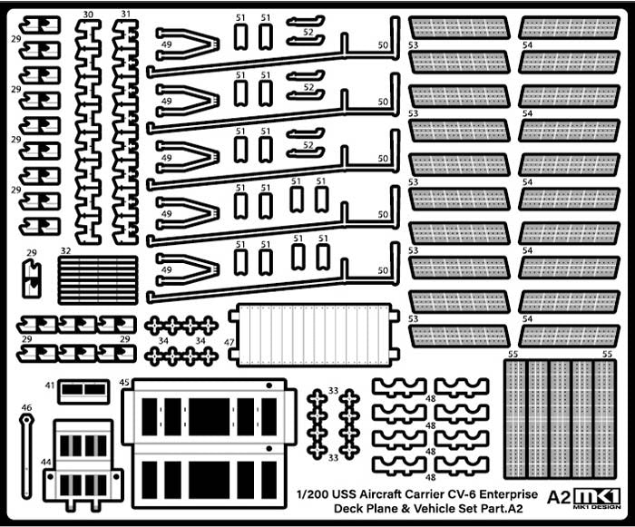 MK1 Design MS-20018 WW II USS DECK PLANE SET for CV-6 Enterprise 1/200 – zdjęcie 4