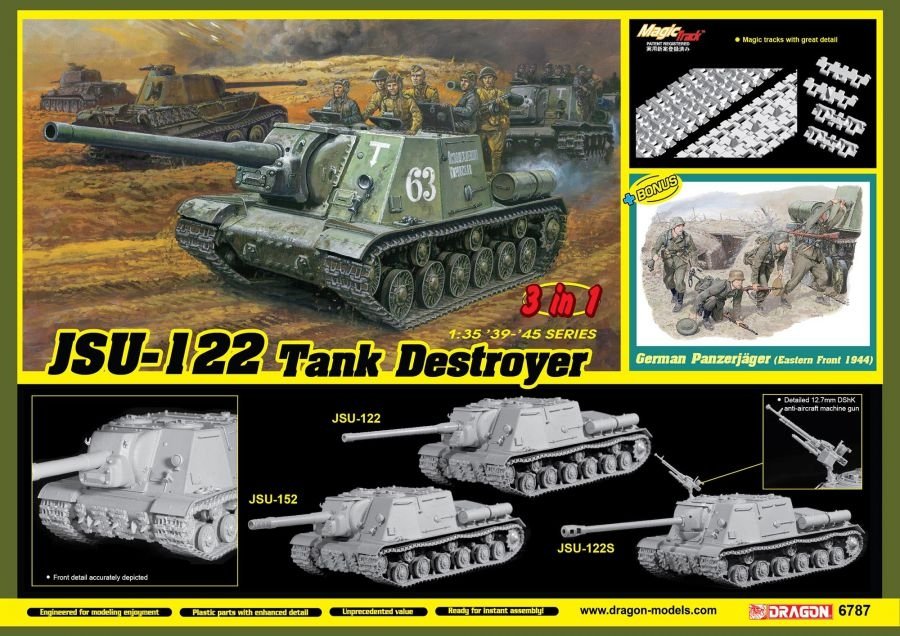 Dragon 6787 JSU-122 Chasseur de chars (3 en 1) 1/35