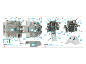Intérieur coloré imprimé en 3D sur papier décalcomanie Quinta Studio QDS-48396 F-14B (Hobby Boss) (Petite version) 1/48 – immagine 13